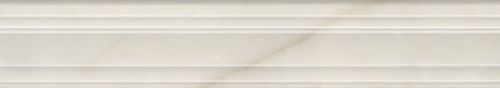 Бордюр BLF001R Багет Греппи белый глянцевый 40x7,3x2,7, Kerama Marazzi (Керама Марацци)