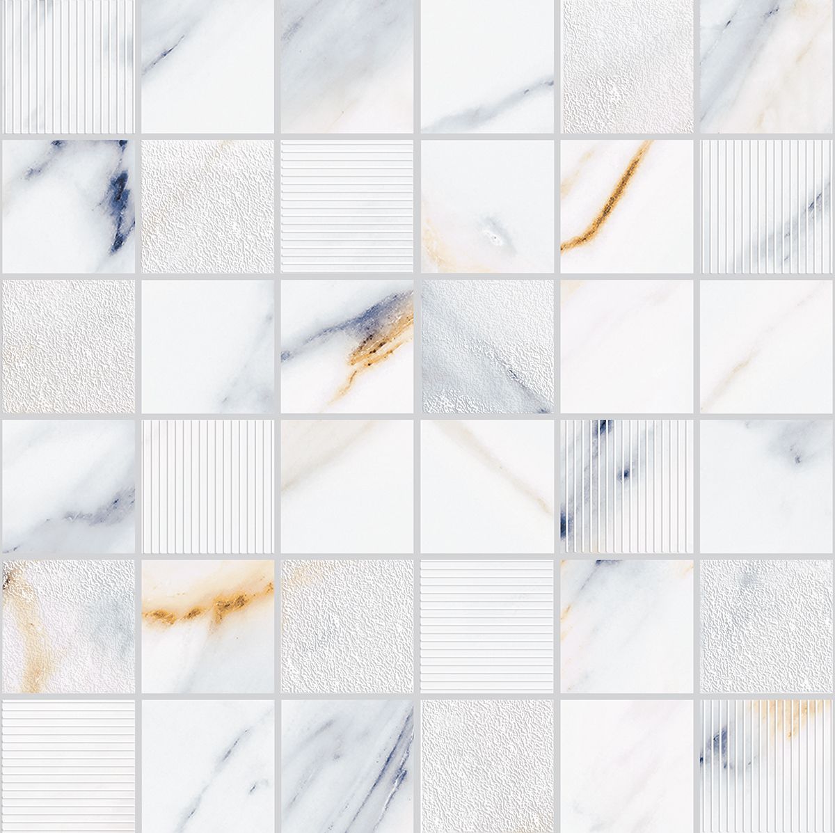  Мозаика 588143003 Calacatta Fantasy (Калакáтта Фэ́нтэзи) Mosaic 30х30, Eletto Ceramica (Элетто Керамика)
