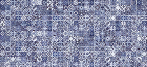 Плитка для стен HAG041 Hammam голубой рельеф 20х44, Cersanit
