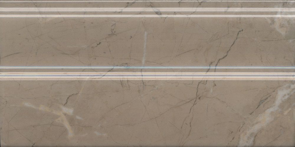 Плинтус FMA032R Серенада бежевый тёмный глянцевый обрезной 30x15x1,7, Kerama Marazzi (Керама Марацци)