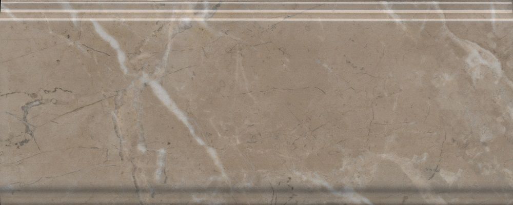 Бордюр BDA027R Серенада бежевый тёмный глянцевый обрезной 30x12x1,3, Kerama Marazzi (Керама Марацци)