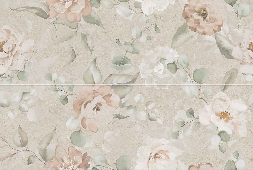Панно AZ\B051\2x\14059R Риккарди 2 бежевый матовый обрезной 80x120x1, Kerama Marazzi (Керама Марацци)