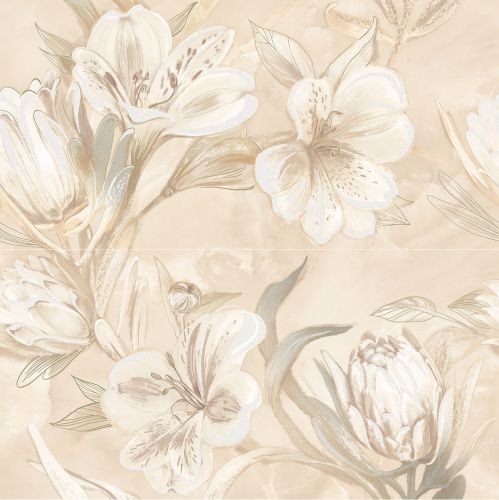 Панно 589032003 Opale (Опал) Beige Flower (2 шт) 63х63, Azori (Азори)