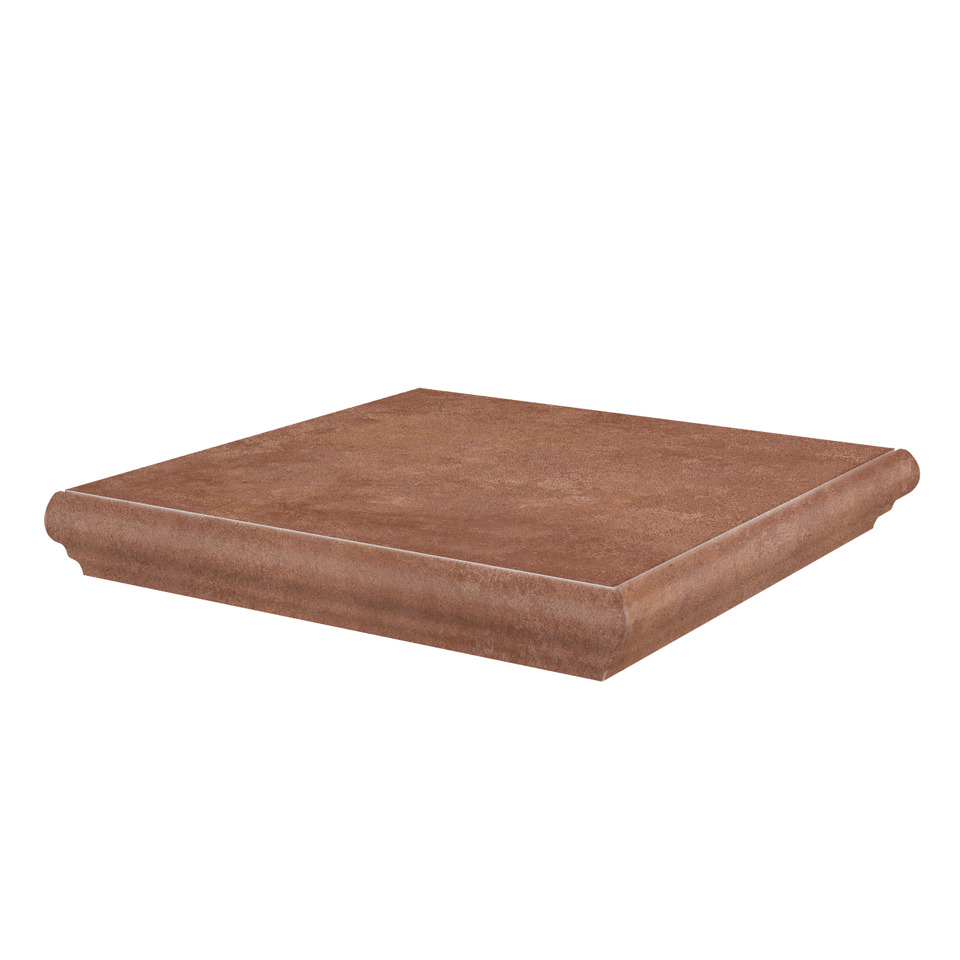 Ступень KM4040G0021NGTA угловая Хадду красный матовый 34x34x0,8, Kerama Marazzi (Керама Марацци)