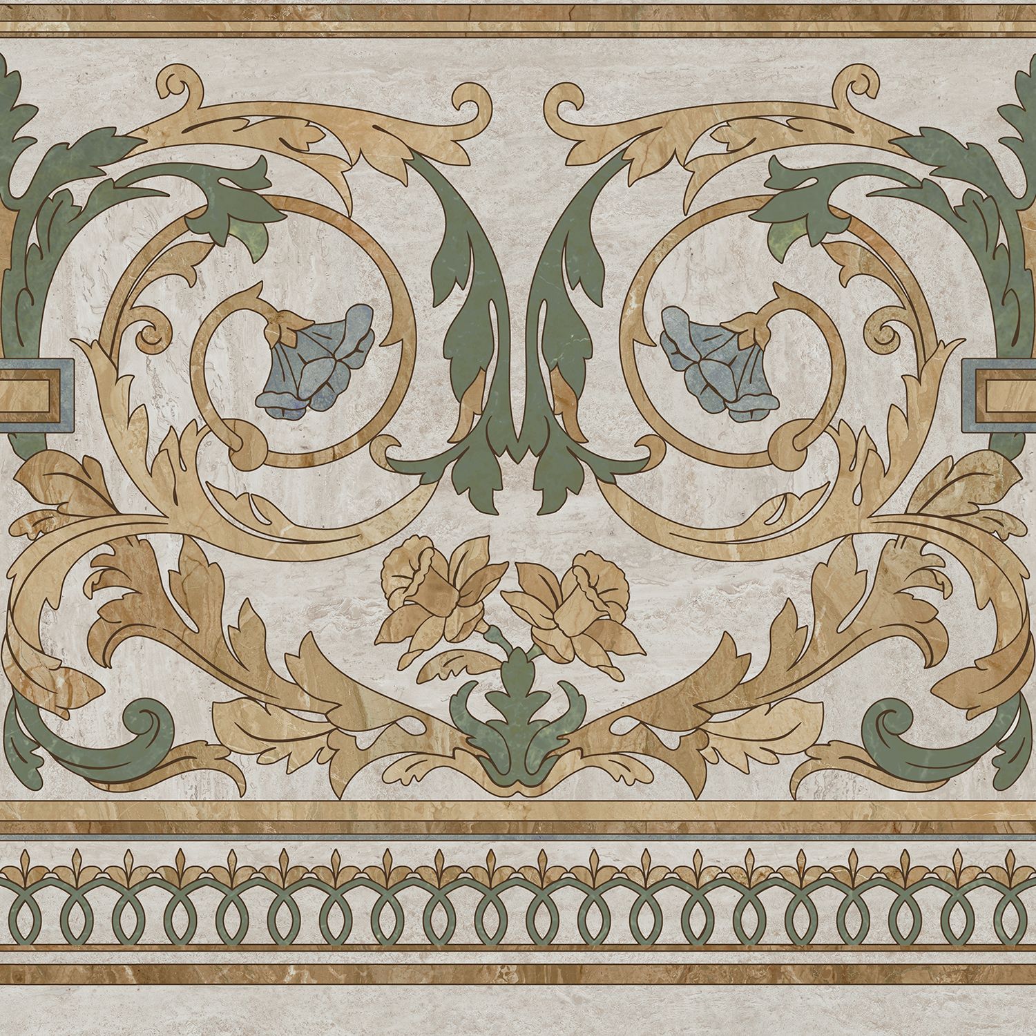  Декор HGD\A517\SG606220RL Эвора продолжение угла глянцевый 60x60x0,9, Kerama Marazzi (Керама Марацци)