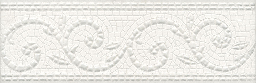 Бордюр HGD\A127\12103R Борсари орнамент матовый обрезной 25x8x0,9, Kerama Marazzi (Керама Марацци)
