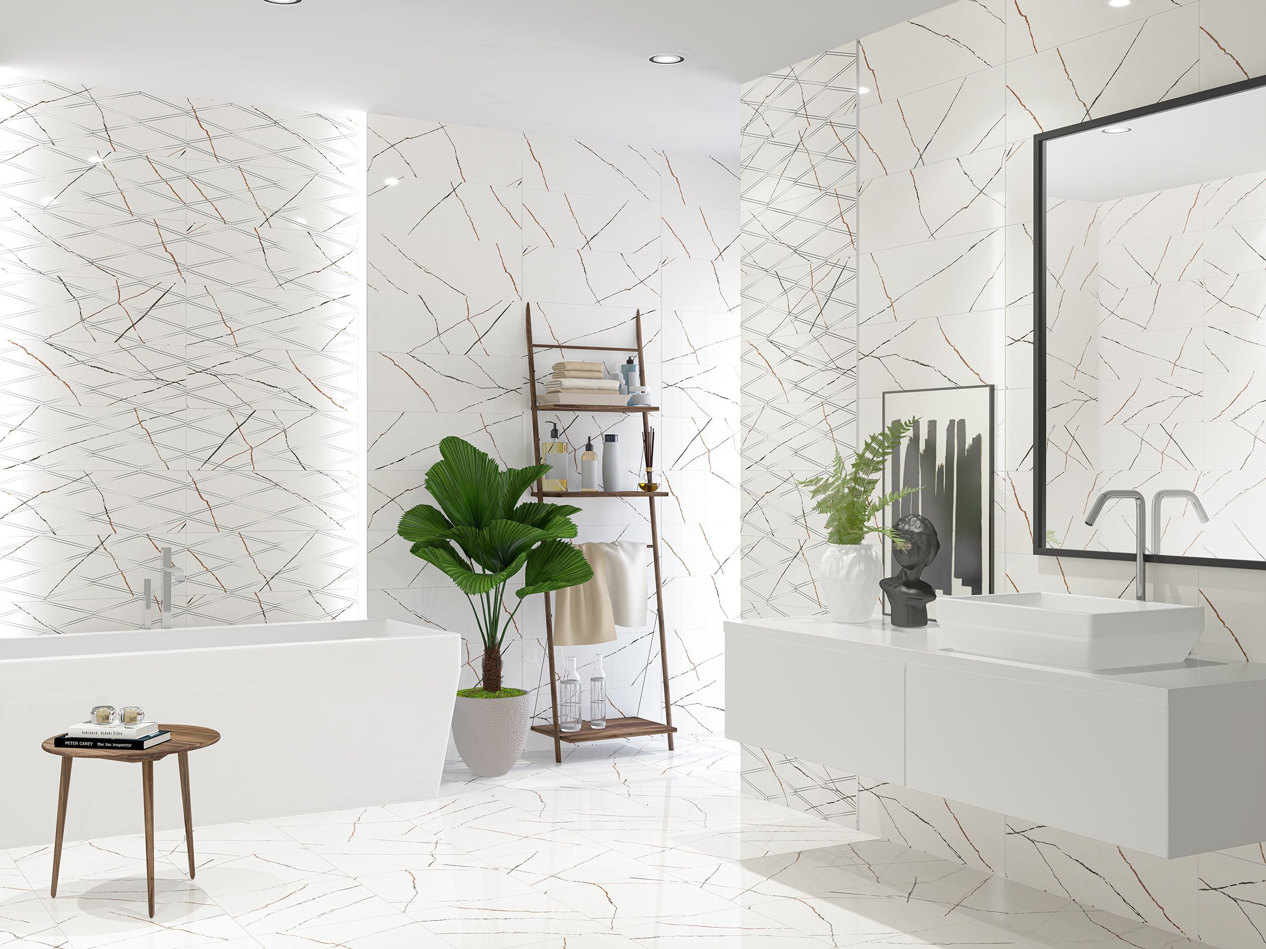 Коллекция плитки Bianco Covelano (Бья́нко Ковеллáно) 24,2х70, Eletto Ceramica (Элетто Керамика)