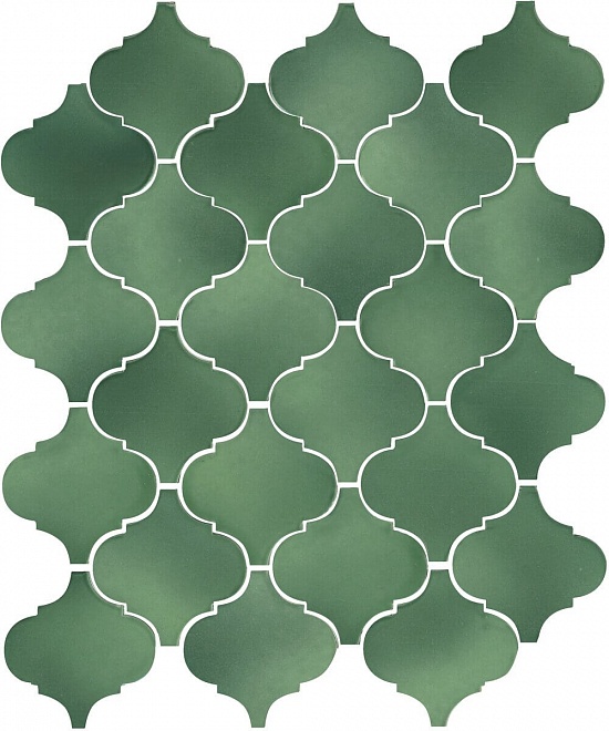 Плитка 65008 Арабески Майолика зеленый глянцевый 26x30x0,7, Kerama Marazzi (Керама Марацци)