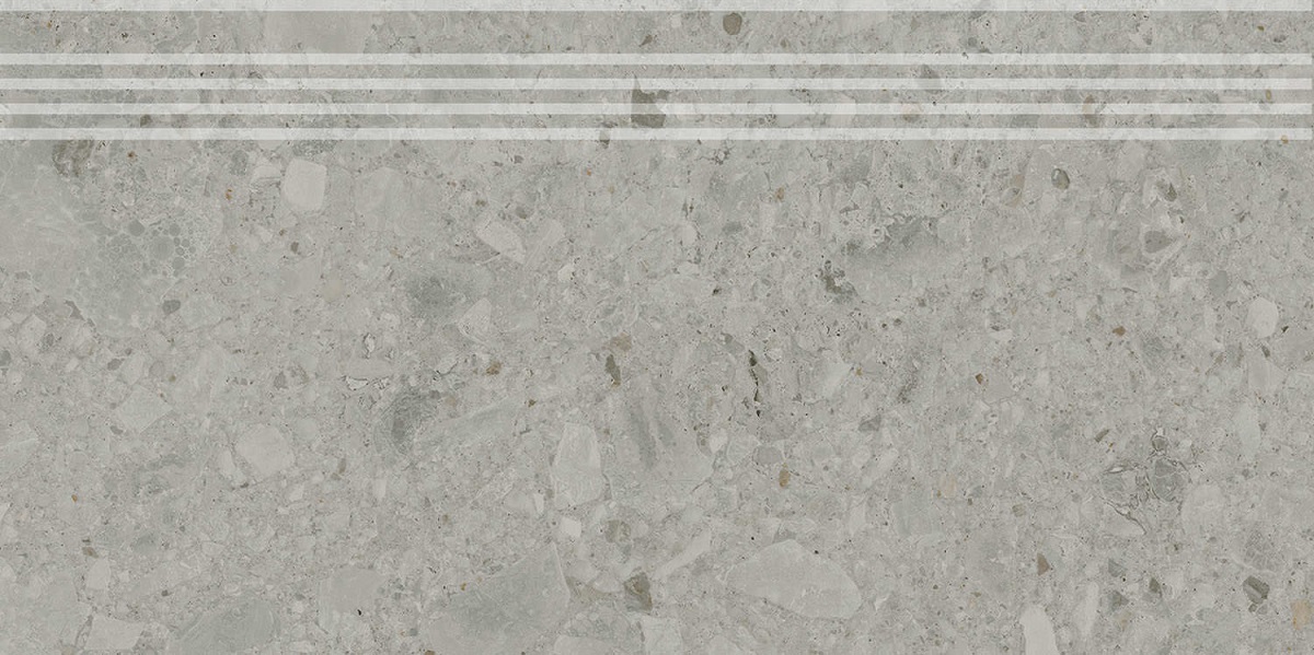 Ступень DD606020R\GR Чеппо ди Гре серый матовый обрезной 30x60x0,9, Kerama Marazzi (Керама Марацци)