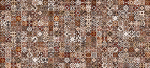 Плитка для стен HAG111 Hammam коричневая рельеф 44х20, Cersanit