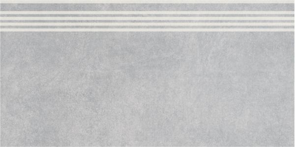 Ступень SG614820R\GR Королевская дорога серый светлый обрезной 30x60x0,9, Kerama Marazzi (Керама Марацци)