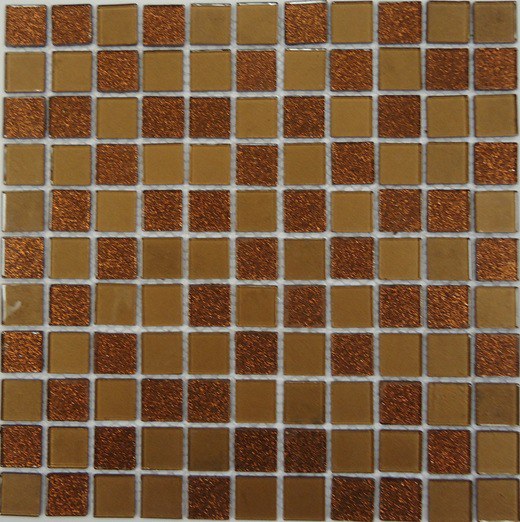  Shine Brown мозаика стеклянная 30х30, Bonaparte (Бонапарт)