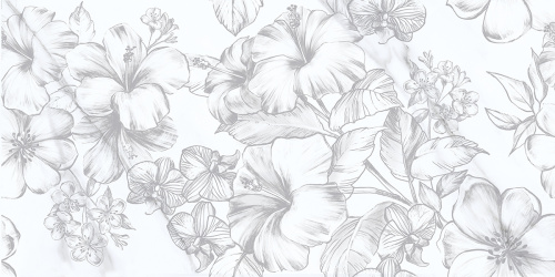 Плитка 00-00108694 Carrara (Каррара) Flowers 31,5х63, Azori (Азори)