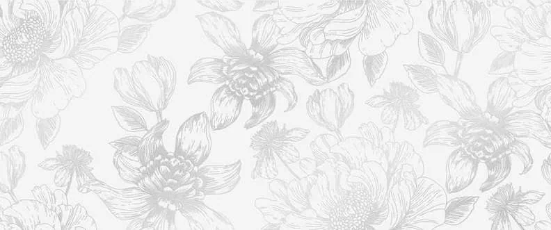 Декор 010300000235 Blum white decor 01 25х60, Gracia Ceramica