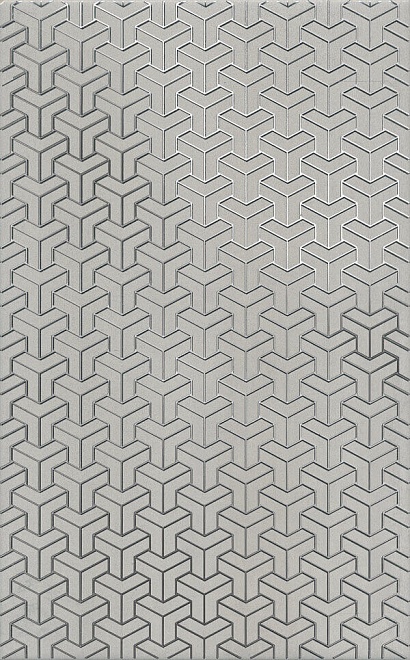 Декор HGD\B371\6398 Ломбардиа серый матовый 25x40x0,8, Kerama Marazzi (Керама Марацци)