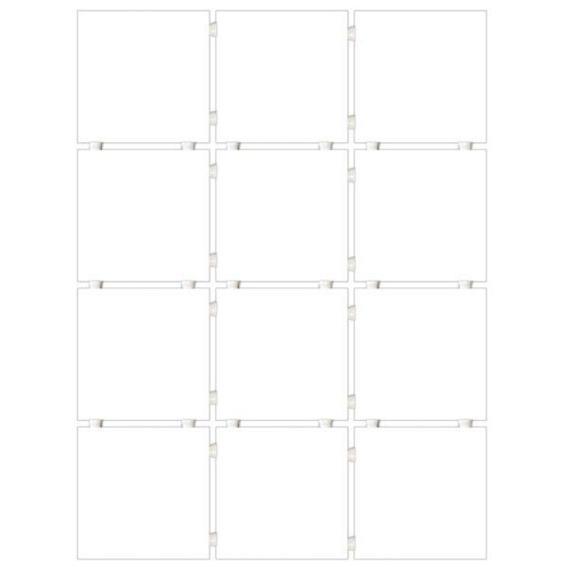 Керамогранит 1230H Конфетти белый матовый из 12 частей 9,8x9,8x0,7, Kerama Marazzi (Керама Марацци)