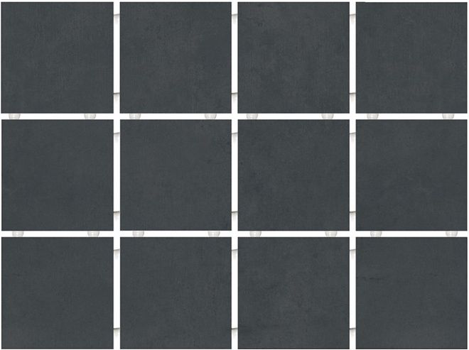 Керамогранит 1291H Амальфи черный матовый из 12 частей 9,8x9,8x0,7, Kerama Marazzi (Керама Марацци)