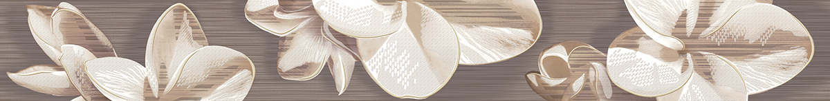 Бордюр 584191003 Amati (Амати) Plumeria Alba коричневый 50,5х6,2, Azori (Азори)