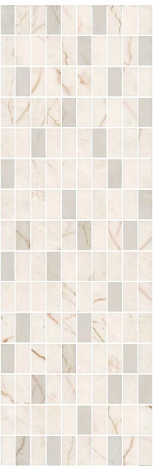  Декор MM12142 Театро бежевый светлый мозаичный глянцевый 25x75x0,9, Kerama Marazzi (Керама Марацци)