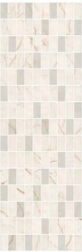 Декор MM12142 Театро бежевый светлый мозаичный глянцевый 25x75x0,9, Kerama Marazzi (Керама Марацци)