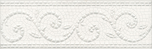 Бордюр HGD\A127\12103R Борсари орнамент матовый обрезной 25x8x0,9, Kerama Marazzi (Керама Марацци)