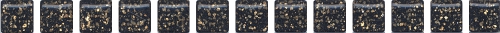 Карандаш POF004 Бисер черный золото глянцевый 20x1,4x1,2 Kerama Marazzi (Керама Марацци)
