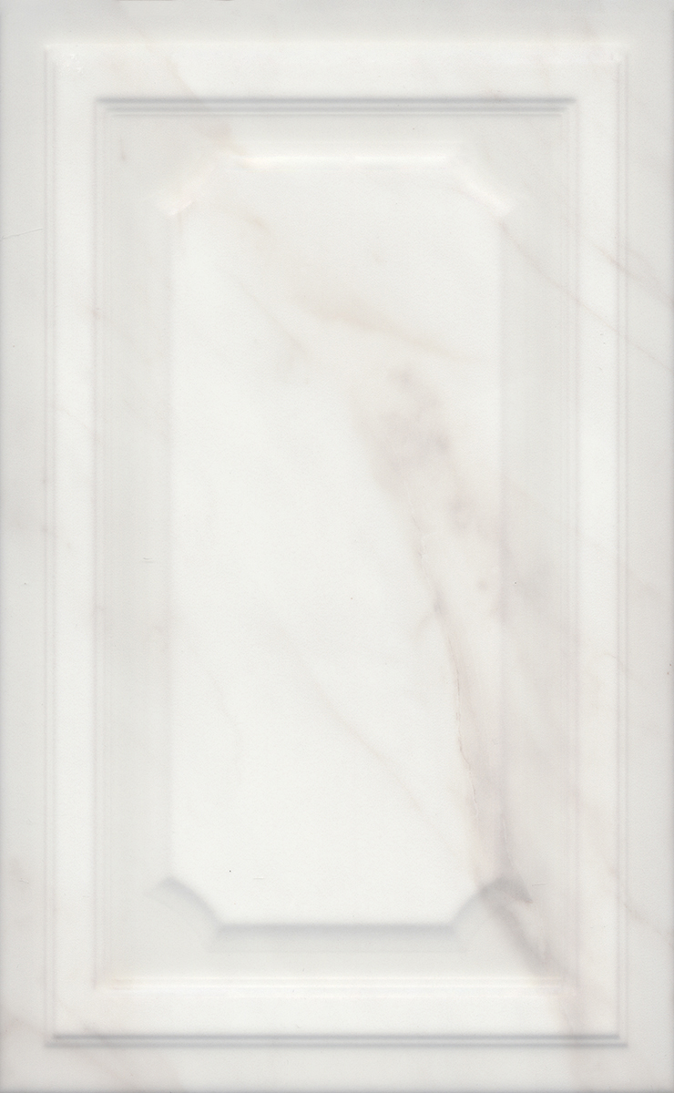 Плитка 6357 Гран Пале белый панель глянцевый 25x40x0,95, Kerama Marazzi (Керама Марацци)