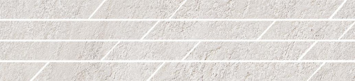 Бордюр SG144\003T Гренель серый светлый мозаичный 46,8x9,8x0,9, Kerama Marazzi (Керама Марацци)