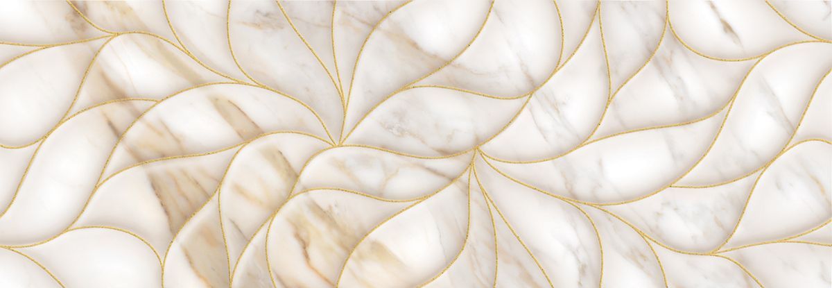 Декор 588182001 Calacatta Oro (Калакáтта Óро) Struttura 24,2х70, Eletto Ceramica (Элетто Керамика)