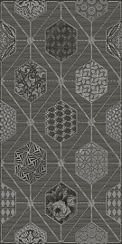 Декор 587152001 Devore (Деворе) Gris Geometria серый 31,5х63, Azori (Азори)