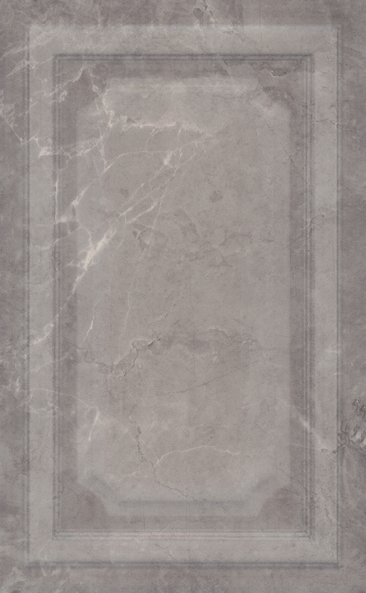 Плитка 6354 Гран Пале серый панель глянцевый 25x40x0,95, Kerama Marazzi (Керама Марацци)