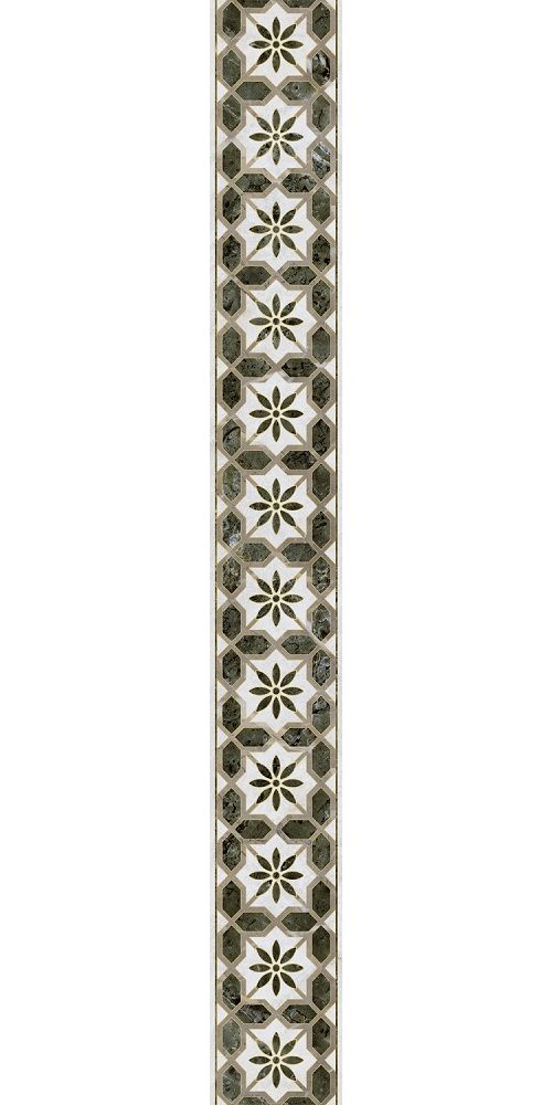 Бордюр VT\A573\11000R Серенада 3 глянцевый обрезной 60x7,2x0,9, Kerama Marazzi (Керама Марацци)