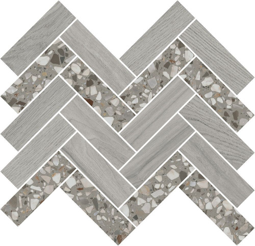 Декор T042\SG5267 Монтиони мозаичный серый 34х35,5x0,9, Kerama Marazzi (Керама Марацци)