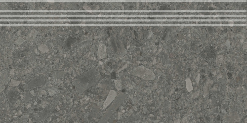 Ступень DD606220R\GR Чеппо ди Гре антрацит матовый обрезной 30x60x0,9, Kerama Marazzi (Керама Марацци)