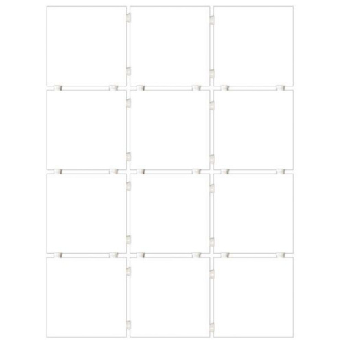Керамогранит 1230H Конфетти белый матовый из 12 частей 9,8x9,8x0,7, Kerama Marazzi (Керама Марацци)