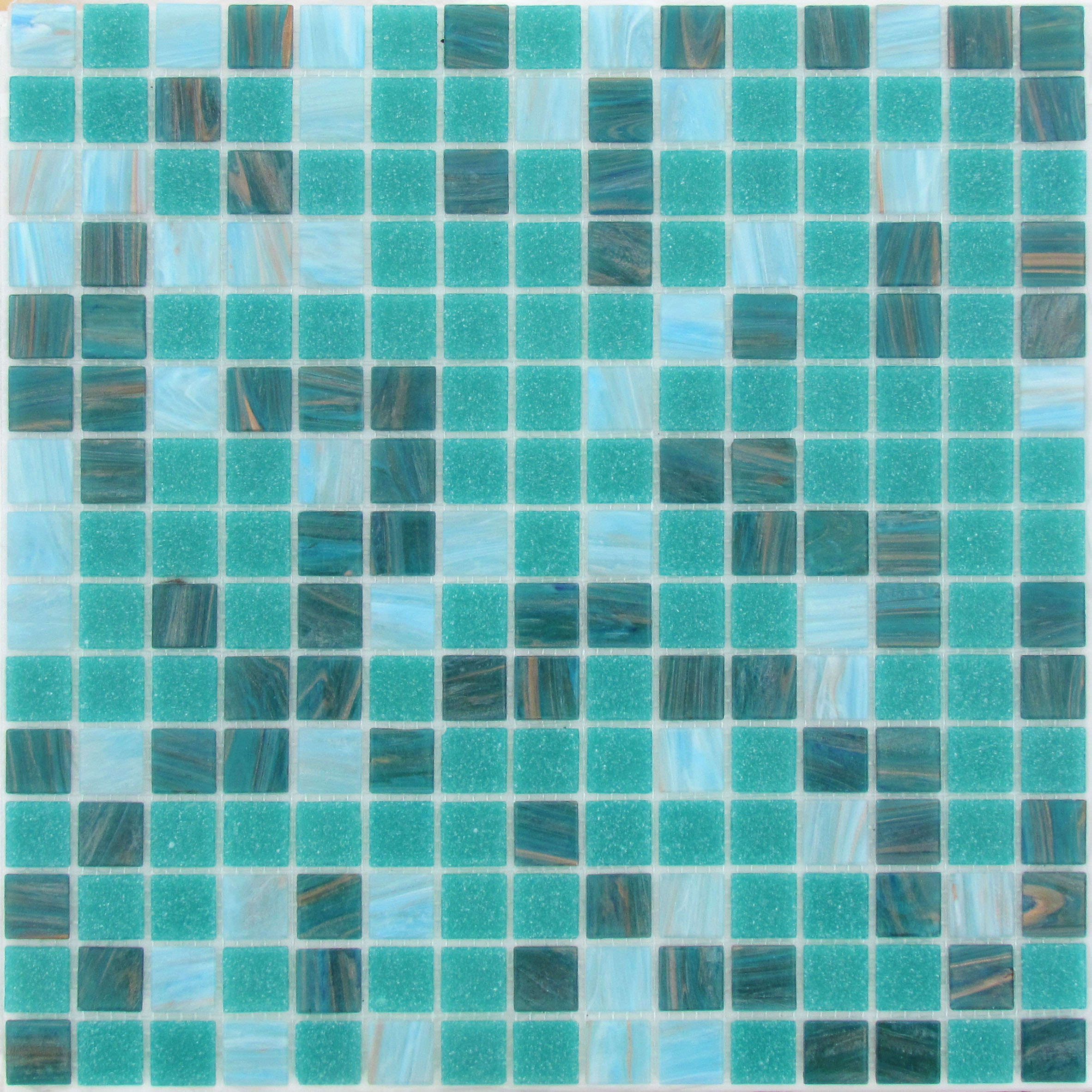  Aquamarine мозаика стеклянная 32,7х32,7, Bonaparte (Бонапарт)