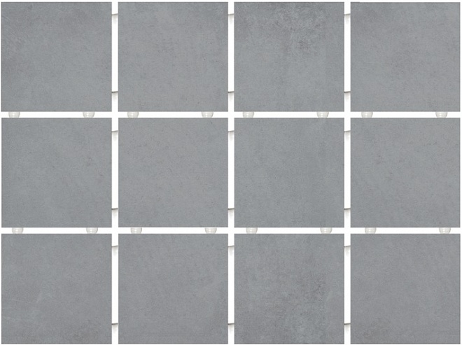  Керамогранит 1271H Амальфи серый матовый из 12 частей 9,8x9,8x0,7, Kerama Marazzi (Керама Марацци)