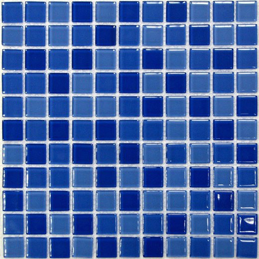  Blue wave-1 мозаика стеклянная 30х30, Bonaparte (Бонапарт)