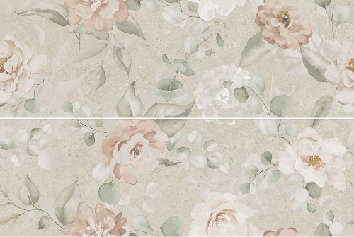 Панно AZ\B051\2x\14059R Риккарди 2 бежевый матовый обрезной 80x120x1, Kerama Marazzi (Керама Марацци)
