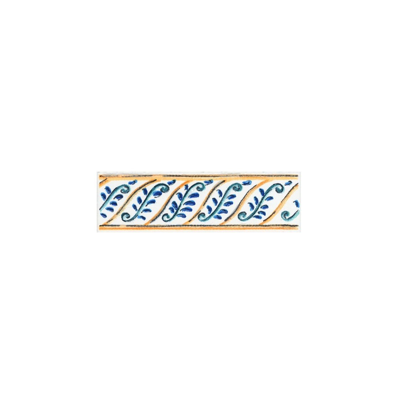 Бордюр STG\A493\1146H Капри майолика  9,8x3x0,7, Kerama Marazzi (Керама Марацци)