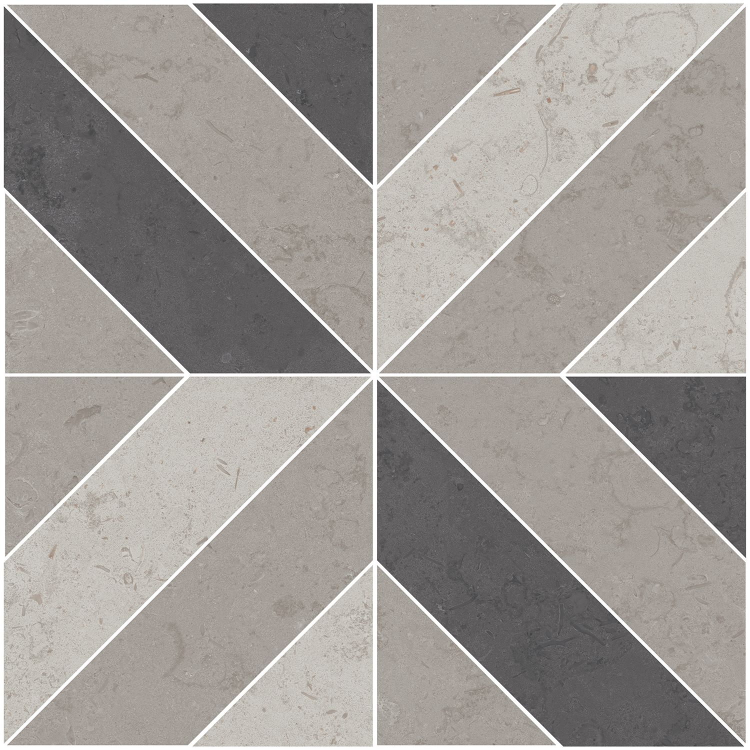 Декор ID124T Про Лаймстоун серый матовый 60x60x0,9, Kerama Marazzi (Керама Марацци)