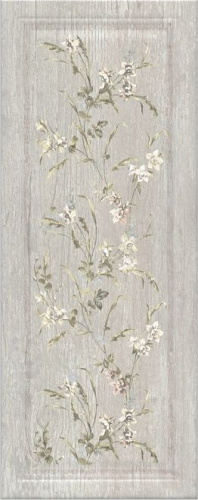 Плитка 7189 Кантри Шик серый панель матовый декорированный 20x50x0,8, Kerama Marazzi (Керама Марацци)