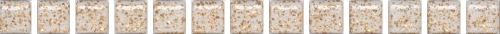 Карандаш POF002 Бисер белый золото глянцевый 20x1,4x1,2 Kerama Marazzi (Керама Марацци)