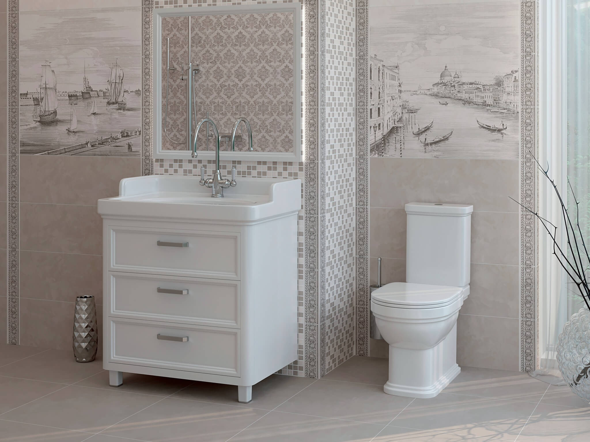 Коллекция плитки и керамогранита Город на воде 25х75, Kerama Marazzi (Керама Марацци)