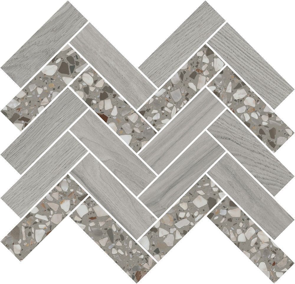 Декор T042\SG5267 Монтиони мозаичный серый 34х35,5x0,9, Kerama Marazzi (Керама Марацци)