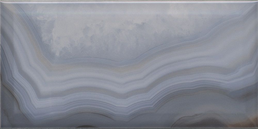 Плитка 19076 Сеттиньяно синий грань глянцевый 9,9x20x0,92, Kerama Marazzi (Керама Марацци)