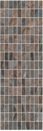 Декор MM12143 Театро коричневый мозаичный глянцевый 25x75x0,9, Kerama Marazzi (Керама Марацци)