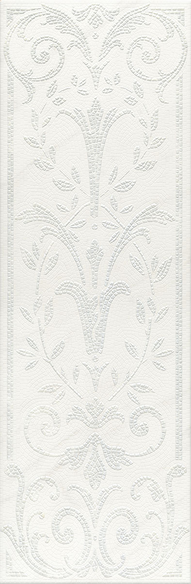Плитка 12102R Борсари белый структура матовый обрезной 25x75x0,9, Kerama Marazzi (Керама Марацци)