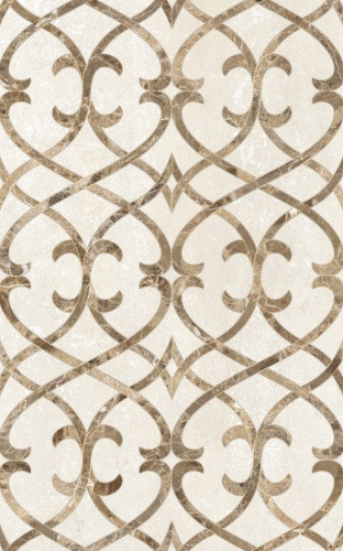 Декор 010301002102 Глория беж 01 матовая 25х40, Gracia Ceramica