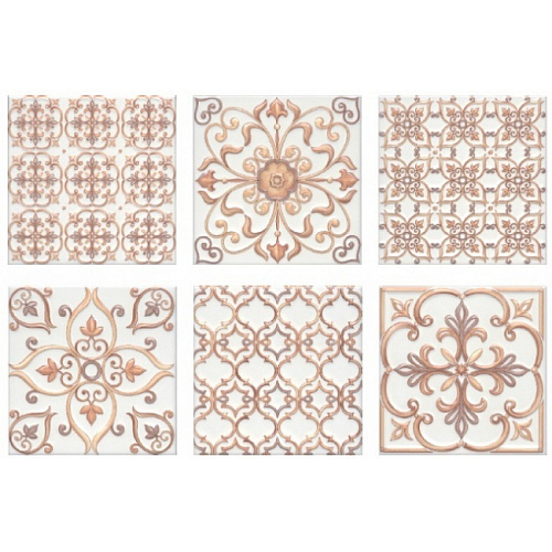 Плитка 5229 Суррей бежевый глянцевый 20x20x0,83, Kerama Marazzi (Керама Марацци)
